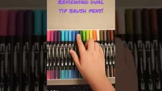 Reviewing Dual Tip Brush Pens!