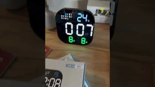Настенные электронные часы Космос x6633 🕐🪴Электронные  часы с автоматической подсветкой.