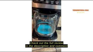 Review Ihomekee Programmable Drip Coffee Maker 12 Cup, Coffee Machine with Iced Coffee Function, Tou