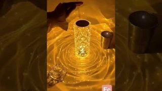 Crystal Lamp,16 Color Changing Rose Crystal Diamond Table Lamp,USB Rechargeable Touch