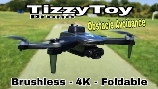 TizzyToy Brushless Drone Test Flight (Obstacle Avoidance, 4K)