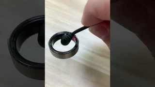 R6 Smart Ring IP68 health sport ring fitness tracker stainless steel finger rings with charging case
