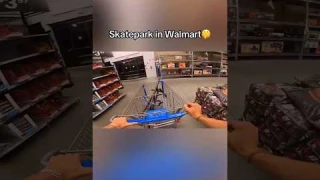 Skatepark in Walmart! 🤫 #shorts #scooter #maddgear