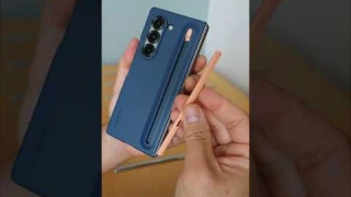 Samsung Galaxy Z Fold 6 S-Pen Case Unboxing in Navy