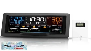 Tuya WiFi Weather Station Color Screen Indoor Outdoor Temperature Humidity Monitor Review