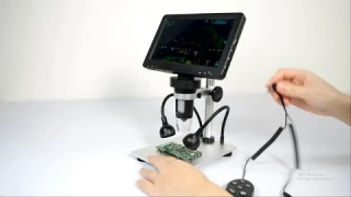 DM9 7" LCD Digital Microscope 1200X, 1080P Coin Microscope with 12MP Camera Sensor