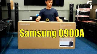 Samsung HW Q900A Dolby Atmos Soundbar, Unboxing, Setup, Dimensions and Test