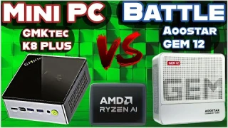 GMKtec K8 Plus VS Aoostar GEM 12  Mini PC Battle