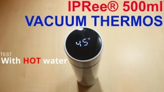 IPRee® 0.5L Vacuum Thermos LCD Disp. Water Stainless Steel Double Wall Insulated Cup  from Banggood