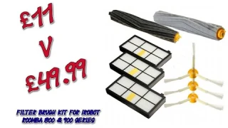 Joom Filter Brush Kit for Roomba 800 & 900 Series