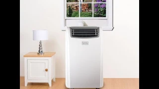 BLACK+DECKER BPACT14HWT, 14000 BTU Portable Air Conditioner Unit, 11000 BTU Heater, Window Vent Kit,