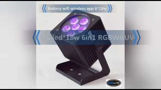 WATERPROOF outdoor BATTERY WIFI led uplight dmx wireless par can