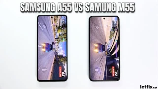 Samsung Galaxy A55 vs Samsung Galaxy M55 | Video test Display, SpeedTest, Camera Comparison