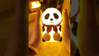 Panda Night Light – Soft Silicone Rechargeable Lamp with Touch Control, for Gifting #giftideas