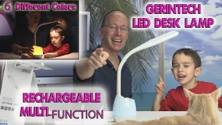 Rechargeable LED Desk Lamp Light AMAZING product review !!!