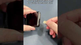 How to insert SIM card on APPLLP MAX #lokmat #androidwatch #smartwatch #android #simcards #wifiwatch