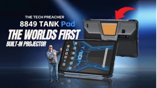 World's First Tablet with a BUILT-IN PROJECTOR - Unihertz TANK Pad