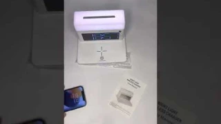 Беспроводная зарядка с ночником и будильником.