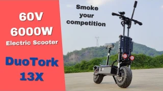 60V Dual Motors 6000W High Speed Powerful Electric Scooter
