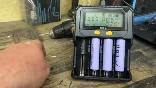 EBL Smart LCD Screen 18650 Battery Charger with Discharge & Testing Functions + More!