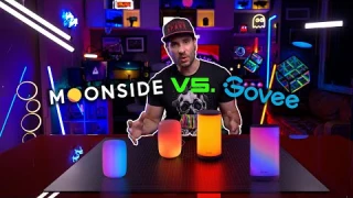 Moonside LAMP ONE [VS.] Govee AURA - Best RGB Lamp? (REVIEW &amp; COMPARISON)