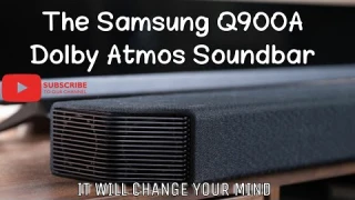 Samsung Q900A Dolby Atmos soundbar - Sound test. You won't believe this!