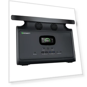 Portable Power Station 1512Wh Capacity, 2000W AC Output, 12 Outlets, Wireless Charging — Generators, GROWATT