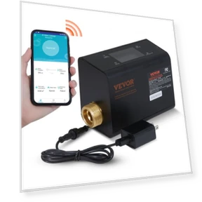 Smart Water Monitor and Automatic Shutoff Detector — Water Leak Detection Systems, VEVOR