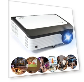5 inch 200 ANSI Lumen HD Smart Projector — Home Theater Projectors, WEJOY