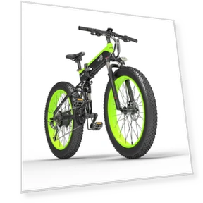 Fat Tire Folding Electric Mountain Bike — E-Bikes, Bezior