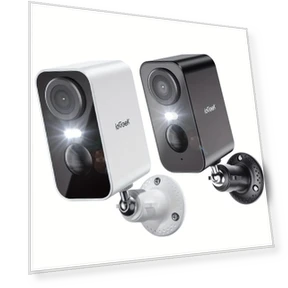 2K 3MP Spotlight & Alarm Wireless Surveillance Camera with AI Detection — Smart Home Security, iegeek