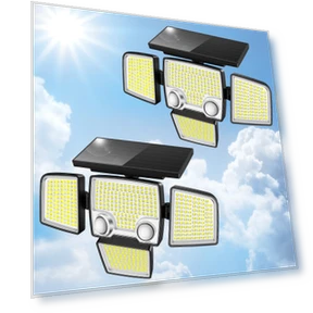 Solar Lights Outdoor - 3000lm 423 Led Motion Sensor Security Flood Lights — Outdoor Security & Flood Lighting