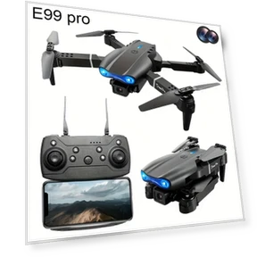 Dual Battery Aerial Photography Drone with Dual Camera, Foldable Four-axis Remote Control Aircraft — Drones, E99pro