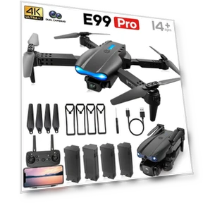 Dual Camera Drone with Wi-Fi and App Control, 1080p HD, GPS Hold, Outdoor Use — Drones, E99pro