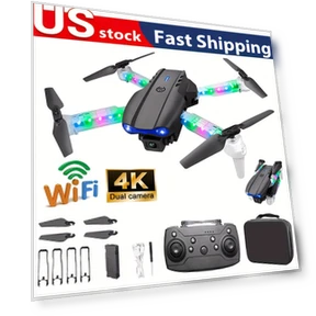 Remote Control Drone with LED Lights, Dual Cameras, Folding Quadcopter — Drones, ZYZM