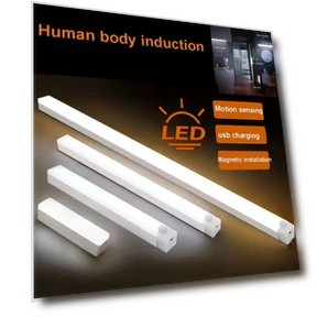 Wireless Charging Motion Sensor LED Night Light for Cabinet, Hallway, Kitchen — Night Lights