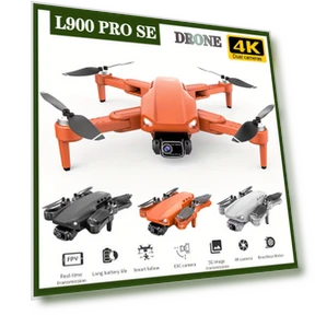 Professional GPS Drone with 4K HD Dual Camera and Backpack — Drones