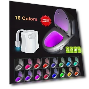 Smart LED Toilet Seat Light with Infrared Sensor — Night Lights