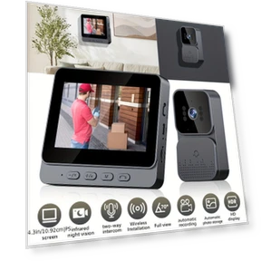 Wireless Smart Doorbell with IPS Screen — Smart Home Security