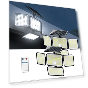 Motion Sensor Solar Outdoor Lights 2500lm 304 LED Security Lights — Outdoor Security & Flood Lighting, Jackyled