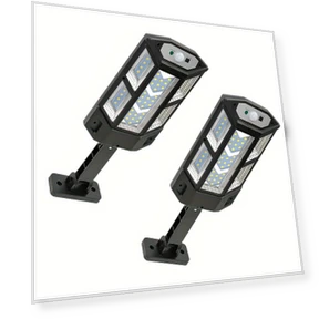 Super Bright LED Solar Wall Light with Motion Sensor — Outdoor Security & Flood Lighting