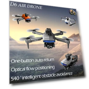 D6 Air Drone Dual Camera 540° Obstacle Avoidance Foldable Quadcopter — Drones, TZDZRC