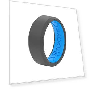 Silicone Wedding Ring for Men - Breathable Rubber Comfort Fit — Smart Rings, Groove Life