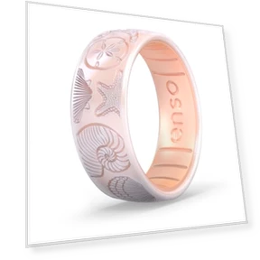 Etched Classic Silicone Rings - Coastal Collection — Smart Rings, Enso Rings