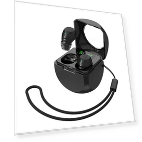 Mini Bluetooth Earphones With Charging Compartment — On-Ear Headphones