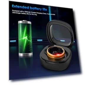 Smart Ring Fitness Tracker - Waterproof Health Monitor for Sleep, Heart, Blood Oxygen, Steps, Calories — Smart Rings, Dkeof