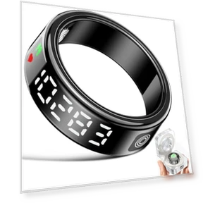 Smart Health Ring with LED Display - Fitness & Sleep Tracker — Smart Rings, Gwenland