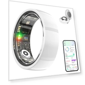 Ceramic Smart Health Ring with Sleep Tracker and Heart Rate Monitor — Smart Rings, Shenzhen Xinzhiyan Technology Co., Ltd.