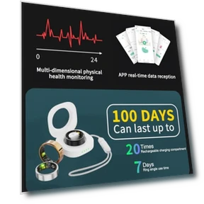 Smart Health Tracker Ring with Remote Photography, IP68 Waterproof — Smart Rings, UniJethro