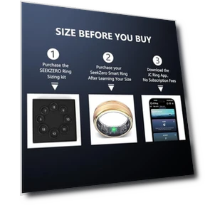Smart Fitness Ring with Sleep & Step Tracker — Smart Rings, SEEKZERO